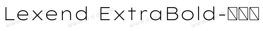 Lexend ExtraBold字体转换
